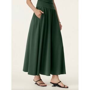OGL Black Umbrella Maxi Skirt